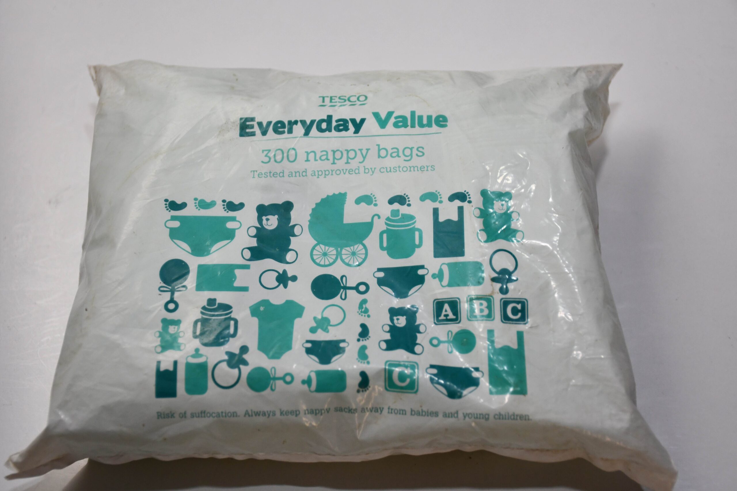 Tesco Everyday Value Nappy Bags (300 Pack)