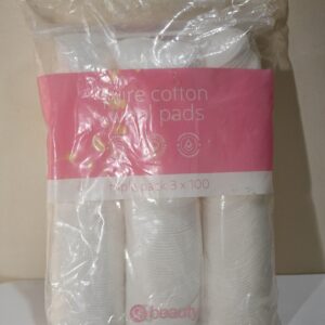 CS Beauty Pure Cotton Wool Pads Triple Pack (3 x 100 Count)