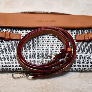 Ted Lapidus Monogram Print Convertible Crossbody Clutch Bag