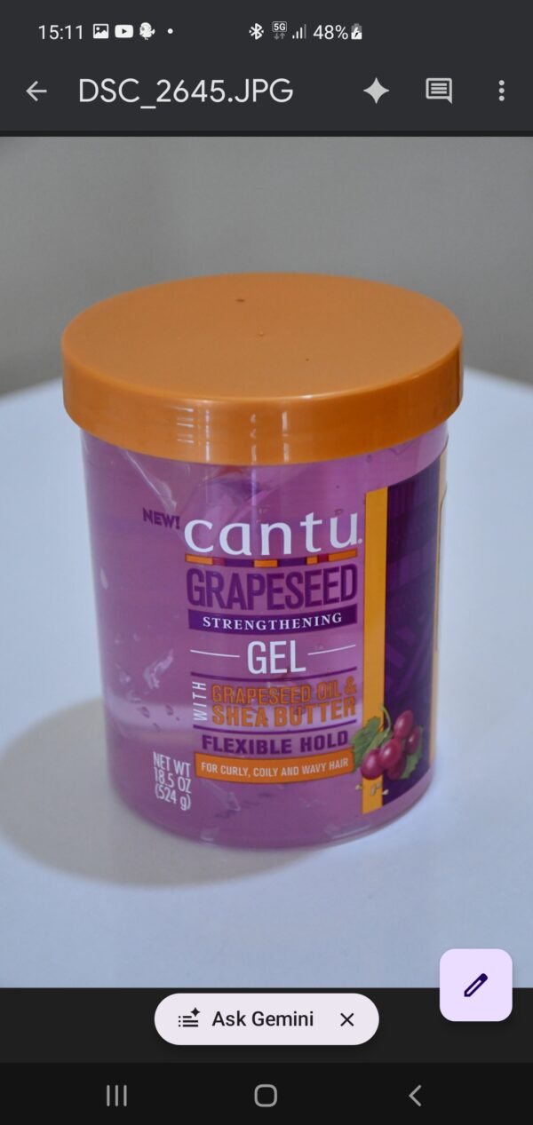 Cantu Grapeseed Strengthening Gel (18.5 oz / 524g)