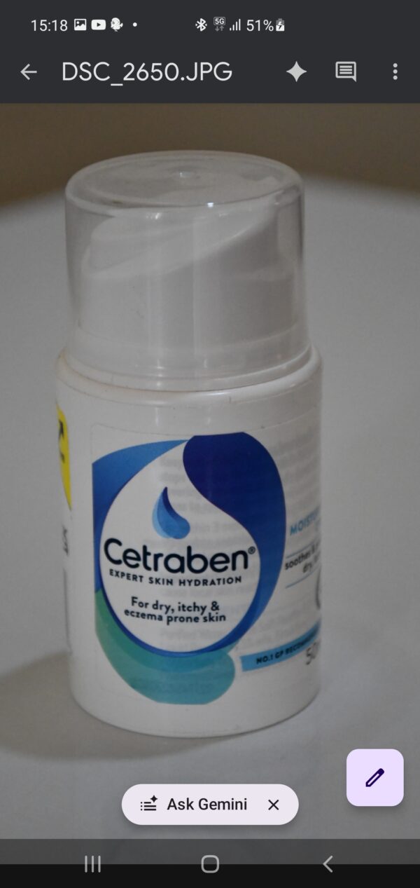 Cetraben Expert Skin Hydration Cream (50ml pocket-sized pump)