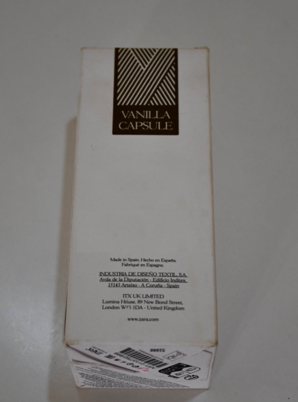 Zara Vanilla Capsule collection fragrance